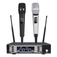 Microfone Profissional Dm Ew135 G4 Duplo Sem Fio Com Logo