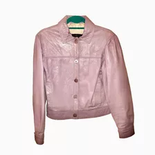 Campera De Cuero Las Pepas Lila