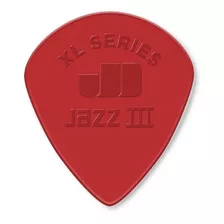 Puas Jim Dunlop 47pxln Nylon Jazz Iii Xl Pack X6 Color Rojo Tamaño Mediano