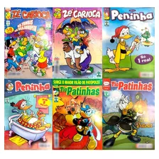 Kit 6 Revistinhas Quadrinhos Ze Carioca Peninha Tio Patinhas