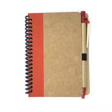 30 Cadernetas Ecológicas Com Caneta 13,5x8cm