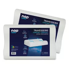 Kit 2 Travesseiro Nasa Cervical Comfort Anatômico Ergonômico