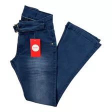 Calça Flare Jeans Menina Infantil Juvenil 4 6 8 10 12 14 16