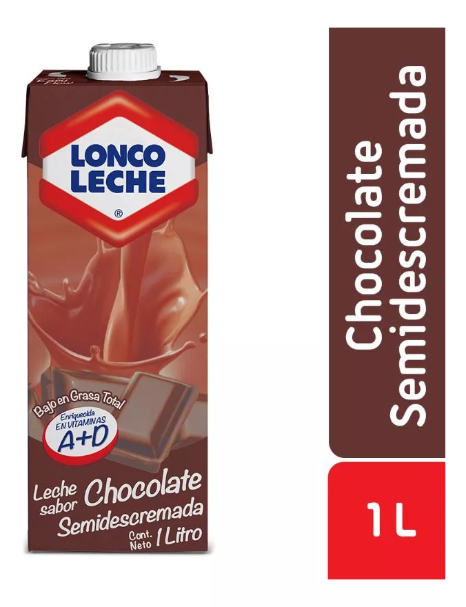 Leche Loncoleche Chocolate 1 Lt(12 Unidades) Super