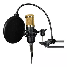 Microfone Condensador Com Suporte Metal Articulado - Mymax