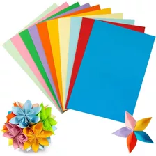 Papel De Colores De 180g/m² Doble Cara A4 P/origami, 50 Pzas