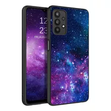 Funda Violeta Para Galaxy A32 Con Diseno De Nebula