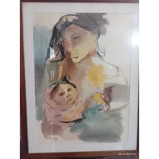 Obra Castagnino Maternidad 45x65