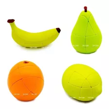 Cubo Mágico Banana + Pera + Limão + Laranja Fanxin (4 Cubos)