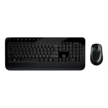 Kit De Teclado E Mouse Sem Fio Microsoft 2000 Teclado Preto