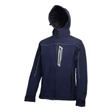 Campera Softshell Azul Térmica Impermeable Nieve Abrigo