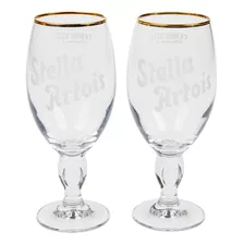 Copas Stella Artois, Clasico, De Vidrio, Capacidad 325ml, X2