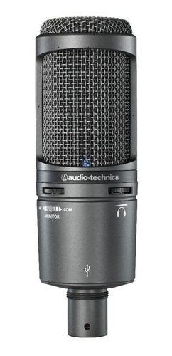 Microfone Audio-technica At2020usb+ Condensador  Cardióide Preto