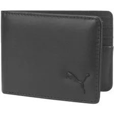 Cartera Puma Piel Negra Billetera Bifold Hombre