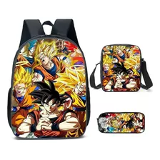 Bolsa Escolar Pokémon Naruto Disney Mario Animation 3 Peças