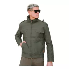 Campera De Gabardina Con Cordero De Hombre