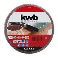 Discos Lijas Velcro 8 Perforaciones 5 Grano 80 20un. Kwb