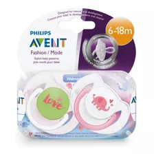 Chupeta Freeflow Fashion - Elefante - 6-18m - Philips Avent