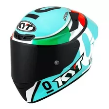 Capacete Kyt Tt Course Dalla Porta Azul Loja Cor Azul-celeste Tamanho Do Capacete 60