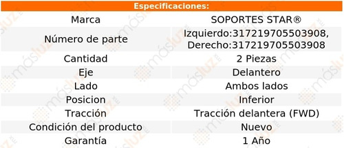 2- Bujes Horquilla Delanteras Inf Neon L4 2.0l 00/01 S Star Foto 2