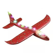 Avião Planador Luz Led Brinquedo Que Voa Flexível Premium