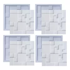 Forma Molde Pra Gesso 3d Cimentício Abs Fdg Mosaico Liso 