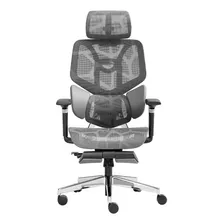 Silla Ergonómica Oficina Ejecutiva Soporte Lumbar Reclinable Color Gris