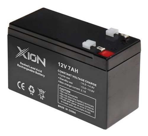 Bateria 12v 7ah Recargable Para Ups O Sistema De Alarmas
