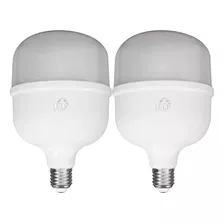 Kit 2 Lâmpada Led Super Bulbo 50w Alta Potência Branco 650