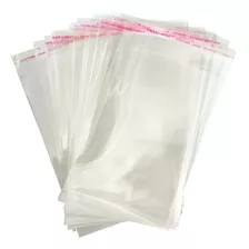 Saco Plástico Transparente Adesivo Bopp 9x13 100 Unidades
