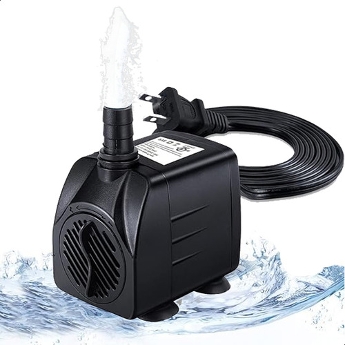 Bomba De Agua Mini Sumergible Acuario Fuente 1.25m