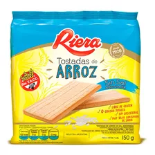 Pack X 18 Unid. Tostadas Arroz S Sal 150 Gr Riera