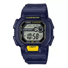 Reloj Casio Original W-737h-2av Azul Local