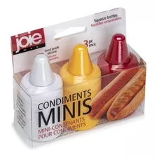 Joie Minibotellas Exprimibles De Condimentos Con Tapas De B.