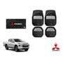 Tapetes 3d Logo Mitsubishi + Cubre Volante L200 2021 A 2023