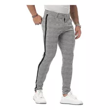 Streetwear Plaid Pants Hombre Sport Joggers Pantalones De Ch