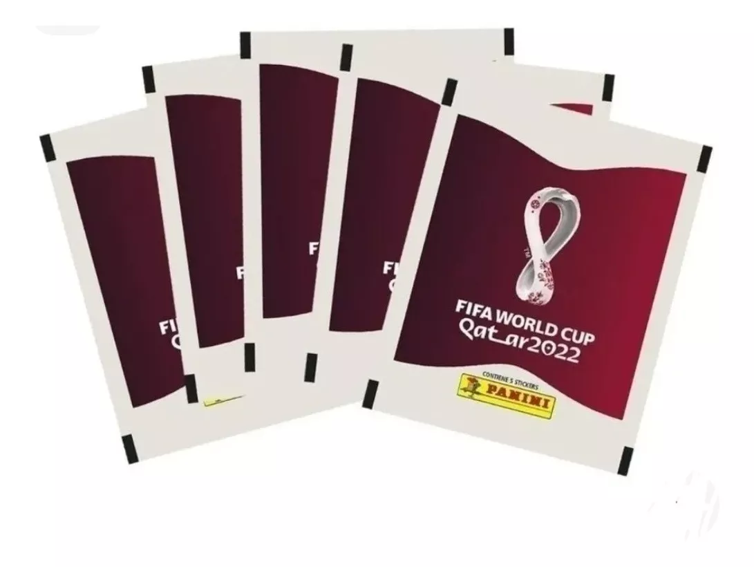 5 Sobres Album Coleccionable  Mundial Futbol Qatar Copa 