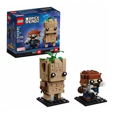 Lego Brickheadz Groot & Rocket Kit De Construcción, Multico