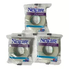 3 Cintas Transparentes Nexcare 3m 1.25 Cm X 9.1 M