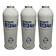 3 Gás Refrigerante R134 750g Geladeira / Automotivo 