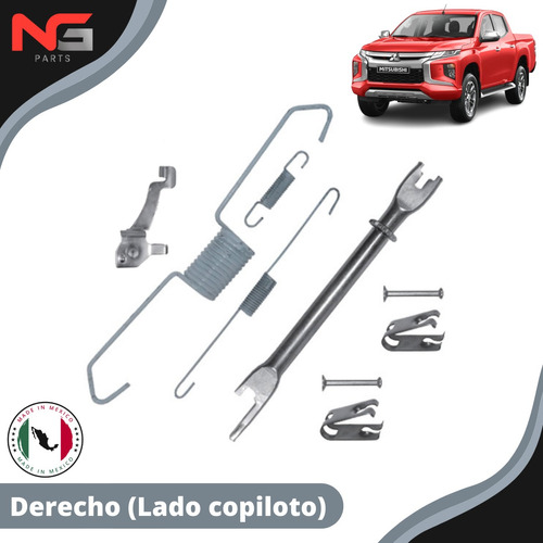 Kit Regulador Freno Tambor Derecho Mitsubishi L200 2006-2023 Foto 2