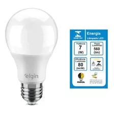 Elgin Bulbo Led 7w Bivolt Elgin 6500k Branca Fria Cor Da Luz Branco-frio 110v/220v