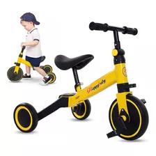 Bicicleta De Equilibrio Infantil 3 En 1 Con Pedales