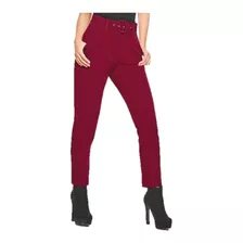 Pantalon Dama Vino C/cinturon Cklass 980-61