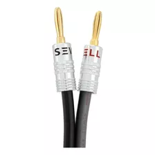 Cable Para Parlantes Conexion Banana 300cm - Hifi Excelente