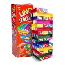 Jogo Uno Stacko Torre De Empilhar Desafio Original Mattel