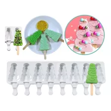 Moldes Para Paletas De Silicona Con Forma De Árbol De Navida