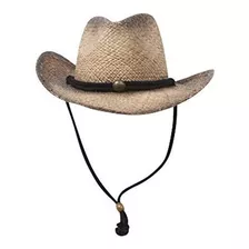 Sombrero De Vaquero De Paja De Rafia Teido De Te Mg - Bron