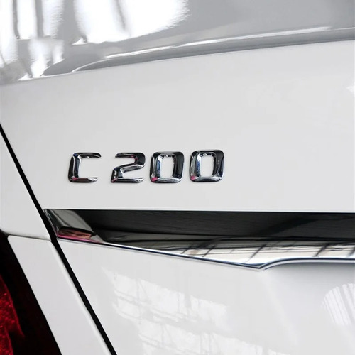 Letras Cromadas Insignia C180 4matic For Mercedes-benz W205 Foto 4