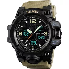 Reloj Digital Táctico Hombre Skmei 1155b Caballero Luz Led